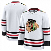 Men's Chicago Blackhawks Blank White 2024-25 Away Stitched Hockey Jersey Dzhi,baseball caps,new era cap wholesale,wholesale hats