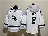 Men's Chicago White Sox #2 Nellie Fox White Ageless Must-Have Lace-Up Pullover Hoodie,baseball caps,new era cap wholesale,wholesale hats