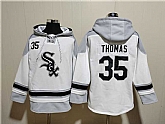 Men's Chicago White Sox #35 Frank Thomas White Ageless Must-Have Lace-Up Pullover Hoodie,baseball caps,new era cap wholesale,wholesale hats