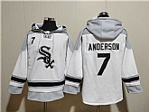 Men's Chicago White Sox #7 Tim Anderson White Ageless Must-Have Lace-Up Pullover Hoodie,baseball caps,new era cap wholesale,wholesale hats