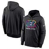 Men's Cincinnati Bengals Black 2024 Crucial Catch Club Pullover Hoodie,baseball caps,new era cap wholesale,wholesale hats