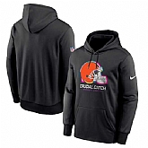 Men's Cleveland Browns Black 2024 Crucial Catch Club Pullover Hoodie,baseball caps,new era cap wholesale,wholesale hats