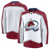 Men's Colorado Avalanche Blank White 2024-25 Away Stitched Jersey Dzhi,baseball caps,new era cap wholesale,wholesale hats