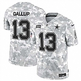 Men's Dallas Cowboys #13 Michael Gallup 2024 F.U.S.E Arctic Camo Salute To Service Limited Stitched Jersey Dyin,baseball caps,new era cap wholesale,wholesale hats