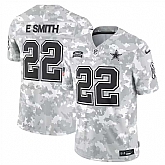 Men's Dallas Cowboys #22 Emmitt Smith 2024 Arctic Camo Salute To Service Limited Stitched Jersey Dyin,baseball caps,new era cap wholesale,wholesale hats