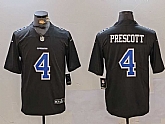 Men's Dallas Cowboys #4 Dak Prescott Black Throwback Vapor Untouchable Limited Stitched Jersey,baseball caps,new era cap wholesale,wholesale hats