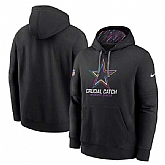 Men's Dallas Cowboys Black 2024 Crucial Catch Club Pullover Hoodie,baseball caps,new era cap wholesale,wholesale hats