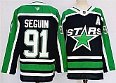 Men's Dallas Stars #91 Tyler Seguin Black 2024-25 Reverse Retro Stitched Jersey,baseball caps,new era cap wholesale,wholesale hats