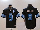 Men's Detroit Lions #9 Jameson Williams Black 2024 F.U.S.E. 2nd Alternate With 90th Anniversary Patch Vapor Limited Stitched Jersey,baseball caps,new era cap wholesale,wholesale hats