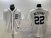 Men's Detroit Tigers #22 Parker Meadows White Cool Base Stitched Jersey,baseball caps,new era cap wholesale,wholesale hats