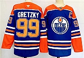 Men's Edmonton Oilers #99 Wayne Gretzky Royal 2024-25 Stitched Jersey,baseball caps,new era cap wholesale,wholesale hats