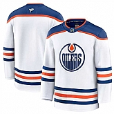 Men's Edmonton Oilers Blank White 2024-25 Away Stitched Hockey Jersey Dzhi,baseball caps,new era cap wholesale,wholesale hats