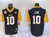 Men's Green Bay Packers #10 Jordan Love Black White Gold 2024 F.U.S.E. Home Patch Vapor Untouchable Limited Stitched Jersey Dzhi,baseball caps,new era cap wholesale,wholesale hats