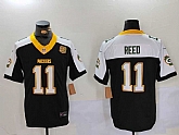 Men's Green Bay Packers #11 Jayden Reed Black White 2024 F.U.S.E. Home Patch 13 Time World Champions Vapor Untouchable Limited Stitched Jersey,baseball caps,new era cap wholesale,wholesale hats