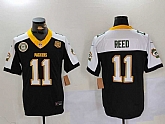 Men's Green Bay Packers #11 Jayden Reed Black White 2024 F.U.S.E. Home Patch 13 Time World Champions Vapor Untouchable Limited Stitched Jerseys,baseball caps,new era cap wholesale,wholesale hats