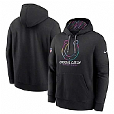 Men's Indianapolis Colts Black 2024 Crucial Catch Club Pullover Hoodie,baseball caps,new era cap wholesale,wholesale hats