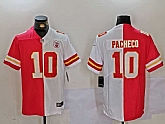 Men's Kansas City Chiefs #10 Isiah Pacheco Red White Split Vapor Limited Stitched Jersey Dzhi,baseball caps,new era cap wholesale,wholesale hats