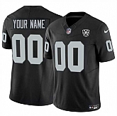 Men's Las Vegas Raiders Active Player Custom Black 2024 F.U.S.E 65th Anniversary Patch Vapor Football Stitched Jersey,baseball caps,new era cap wholesale,wholesale hats