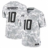 Men's Los Angeles Chargers #10 Justin Herbert 2024 Arctic Camo Salute To Service Limited Stitched Jersey Dyin,baseball caps,new era cap wholesale,wholesale hats