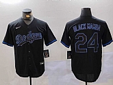 Men's Los Angeles Dodgers #24 Kobe Bryant Black Mamba Lights Out Black Fashion Stitched Cool Base Jerseys,baseball caps,new era cap wholesale,wholesale hats