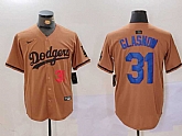 Men's Los Angeles Dodgers #31 Tyler Glasnow Number Olive Cool Base Limited Stitched Jersey,baseball caps,new era cap wholesale,wholesale hats