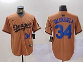 Men's Los Angeles Dodgers #34 Toro Valenzuela Number Olive Cool Base Limited Stitched Jerseys,baseball caps,new era cap wholesale,wholesale hats