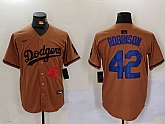 Men's Los Angeles Dodgers #42 Jackie Robinson Number Olive Cool Base Limited Stitched Jersey,baseball caps,new era cap wholesale,wholesale hats