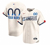 Men's Los Angeles Dodgers Active Player Custom Cream 2024 City Connect Limited Stitched Baseball Jersey,baseball caps,new era cap wholesale,wholesale hats