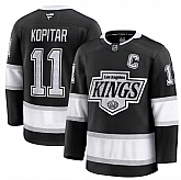 Men's Los Angeles Kings #11 Anze Kopitar Black 2024-25 Home Stitched Hockey Jersey Dzhi,baseball caps,new era cap wholesale,wholesale hats