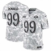 Men's Los Angeles Rams #99 Aaron Donald 2024 Arctic Camo Salute To Service Limited Stitched Jersey Dyin,baseball caps,new era cap wholesale,wholesale hats