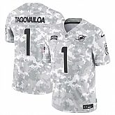 Men's Miami Dolphins #1 Tua Tagovailoa 2024 Arctic Camo Salute To Service Limited Stitched Jersey Dyin,baseball caps,new era cap wholesale,wholesale hats