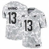 Men's Miami Dolphins #13 Dan Marino 2024 Arctic Camo Salute To Service Limited Stitched Jersey Dyin,baseball caps,new era cap wholesale,wholesale hats