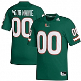 Men's Miami Hurricanes Customized Green Stitched Football Jersey,baseball caps,new era cap wholesale,wholesale hats