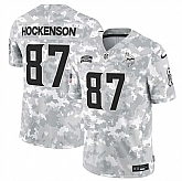 Men's Minnesota Vikings #87 T.J. Hockenson 2024 F.U.S.E Arctic Camo Salute To Service Limited Stitched Jersey Dyin,baseball caps,new era cap wholesale,wholesale hats