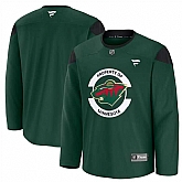 Men's Minnesota Wild Green 2024-25 Team Practice Stitched Hockey Jersey Dzhi,baseball caps,new era cap wholesale,wholesale hats