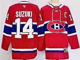 Men's Montreal Canadiens #14 Nick Suzuki Red 2024-25 Stitched Jersey,baseball caps,new era cap wholesale,wholesale hats