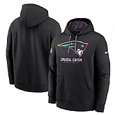 Men's New England Patriots Black 2024 Crucial Catch Club Pullover Hoodie,baseball caps,new era cap wholesale,wholesale hats