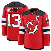 Men's New Jersey Devils #13 Nico Hischier Red 2024-25 Home Stitched Hockey Jersey Dzhi,baseball caps,new era cap wholesale,wholesale hats