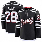 Men's New Jersey Devils #28 Timo Meier Black 2024-25 Alternate Stitched Hockey Jersey Dzhi,baseball caps,new era cap wholesale,wholesale hats