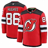 Men's New Jersey Devils #86 Jack Hughes Red 2024-25 Home Stitched Hockey Jersey Dzhi,baseball caps,new era cap wholesale,wholesale hats