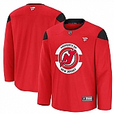 Men's New Jersey Devils Red 2024-25 Team Practice Stitched Hockey Jersey Dzhi,baseball caps,new era cap wholesale,wholesale hats