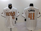 Men's New Orleans Saints #41 Alvin Kamara White Nola Baseball Jerseys,baseball caps,new era cap wholesale,wholesale hats