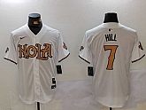 Men's New Orleans Saints #7 Taysom Hill White Nola Baseball Jersey,baseball caps,new era cap wholesale,wholesale hats