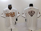 Men's New Orleans Saints Blank White Nola Baseball Jerseys,baseball caps,new era cap wholesale,wholesale hats