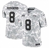 Men's New York Jets #8 Aaron Rodgers 2024 Arctic Camo Salute To Service Limited Stitched Jersey Dyin,baseball caps,new era cap wholesale,wholesale hats