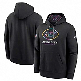 Men's New York Jets Black 2024 Crucial Catch Club Pullover Hoodie,baseball caps,new era cap wholesale,wholesale hats