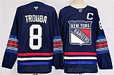 Men's New York Rangers #8 Jacob Trouba Navy 2024-25 Stitched Jersey,baseball caps,new era cap wholesale,wholesale hats