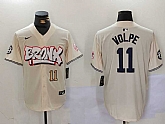 Men's New York Yankees #11 Anthony Volpe Cream Limited Stitched Baseball Jerseys,baseball caps,new era cap wholesale,wholesale hats