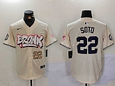 Men's New York Yankees #22 Juan Soto Cream Limited Stitched Baseball Jerseys,baseball caps,new era cap wholesale,wholesale hats