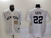 Men's New York Yankees #22 Juan Soto White Cool Base Stitched Baseball Jerseys,baseball caps,new era cap wholesale,wholesale hats